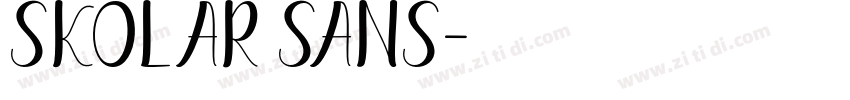 Skolar Sans字体转换